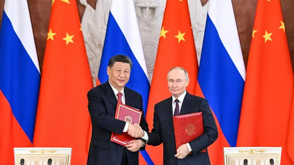Президент РФ Владимир Путин и председатель КНР Си Цзиньпин - Sputnik Грузия