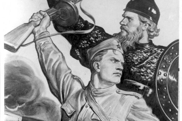 За годы войны Ираклий Тоидзе создал множество плакатов, которые вошли в историю, и в фотоленте представлена лишь небольшая подборка из них. - Sputnik Грузия