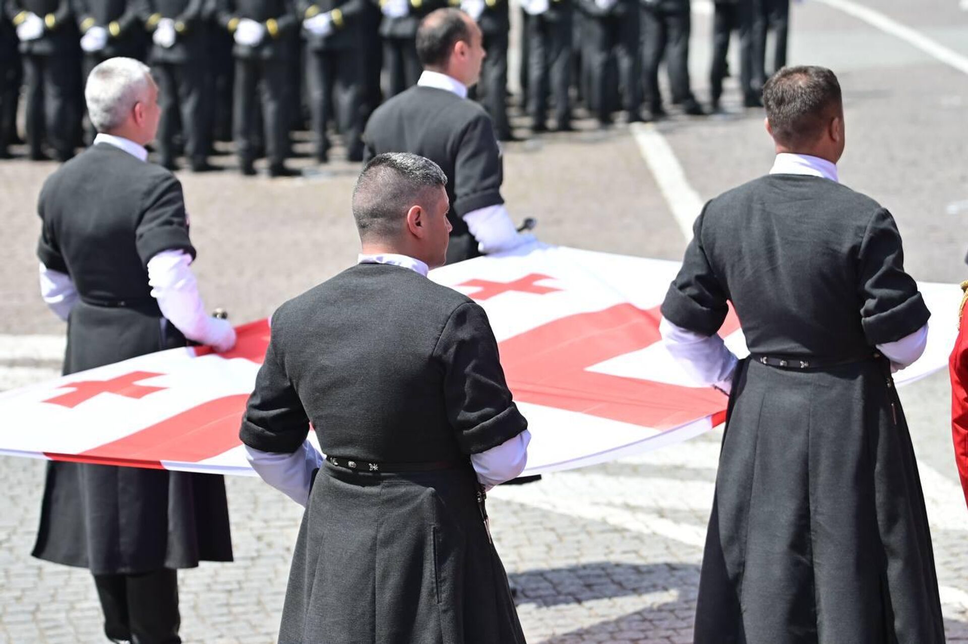 Принесение присяги новобранцами на площади Свободы в День независимости Грузии 26 мая - Sputnik საქართველო, 1920, 02.04.2026