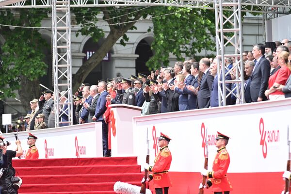 5. სიმბოლურ ცერემონიას ესწრება მთავრობის სრული შემადგენლობა და დიპლომატიური კორპუსი - Sputnik საქართველო