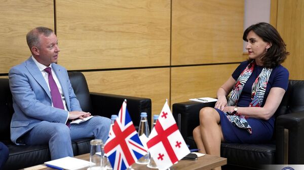 Глава МИД Грузии и посол Великобритании - Sputnik Грузия