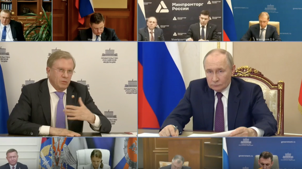 Путин провел совещание с членами правительства России - Sputnik Грузия
