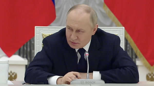 Владимир Путин провел стречу с представителями российского бизнеса - видео - Sputnik Грузия