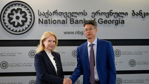 Натия Турнава и президент CIPS Фу Хуан - Sputnik Грузия