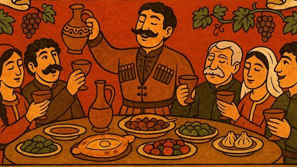 Традиции грузинского гостеприимства — видео