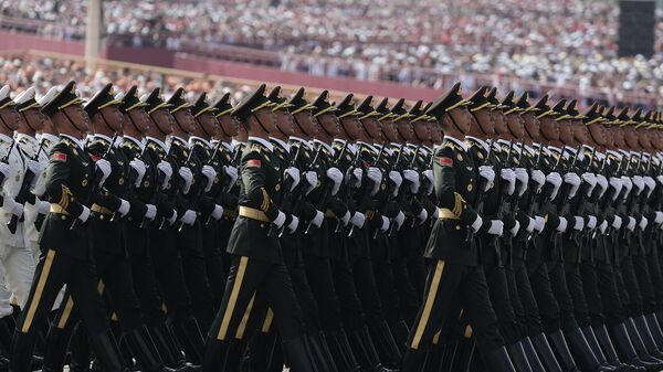 Военный парад на площади Тяньаньмэнь в Пекине в честь 80-й годовщины Победы китайского народа в войне сопротивления Японии и окончания Второй мировой войны (3 сентября 2025). Пекин - Sputnik Грузия