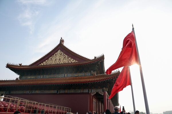 Площадь Тяньаньмэнь во время военного парада - Sputnik Грузия