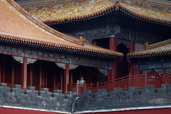 Площадь Тяньаньмэнь во время военного парада - Sputnik Грузия