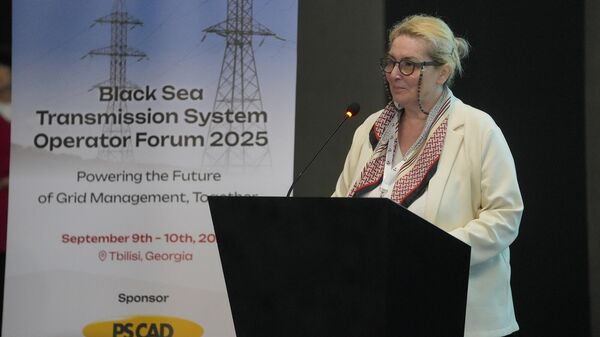 Замминистра экономики и устойчивого развития Инга Пхаладзе на Форуме операторов систем электропередачи Черноморского региона - Sputnik Грузия