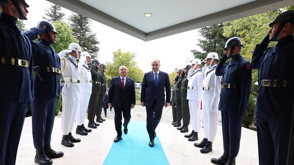 Министры обороны Грузии и Турции Ираклий Чиковани и Яшар Гюлер - Sputnik Грузия