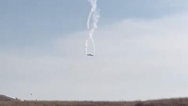 თვიმფრინავის ჩამოვარდნის კადრები თვიმფრინავის ჩამოვარდნის კადრები - Sputnik საქართველო