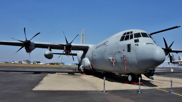 თვითმფრინავი Lockheed Martin C-130J Super Hercules თვითმფრინავი Lockheed Martin C-130J Super Hercules - Sputnik საქართველო