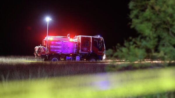 Поисково-спасательная операция на месте крушения турецкого военного самолета, Грузия - Sputnik Грузия