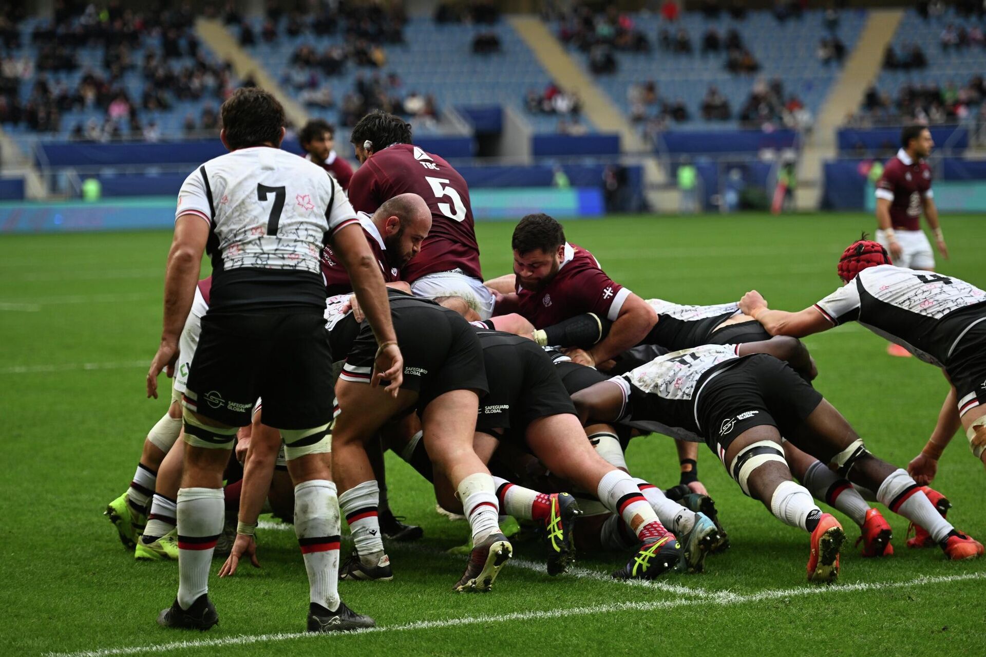 Сборная Грузии по регби победила во второй встрече ноябрьских тест-матчей против Канады в Батуми - 38:17.  - Sputnik Грузия, 1920, 15.11.2025