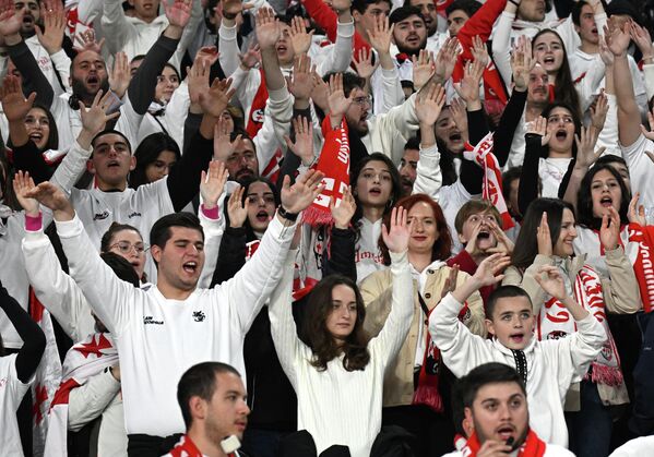 Грузинские болельщики верили в свою команду, но только их поддержки оказалось недостаточно.  - Sputnik Грузия