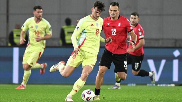 Матч между сборными по футболу Грузии и Испании в рамках отборочного тура к ЧМ-2026 - Sputnik Грузия