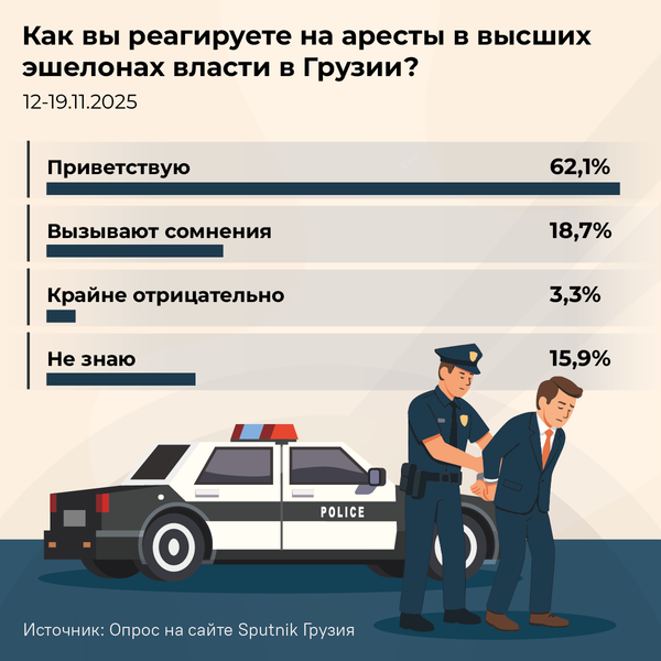 Как вы реагируете на аресты в высших эшелонах власти в Грузии - Sputnik Грузия