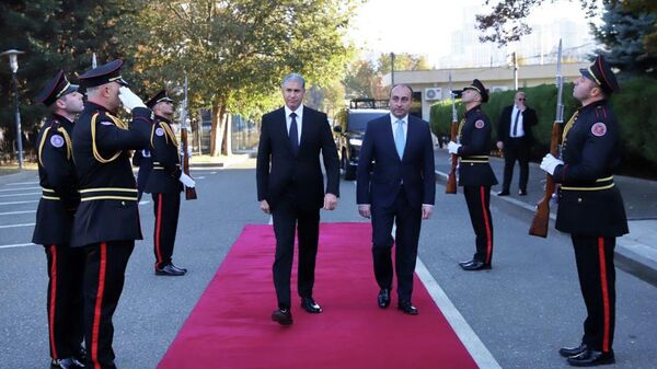 საქართველოსა და აზერბაიჯანის შინაგან საქმეთა სამინისტროების ხელმძღვანელები - Sputnik საქართველო