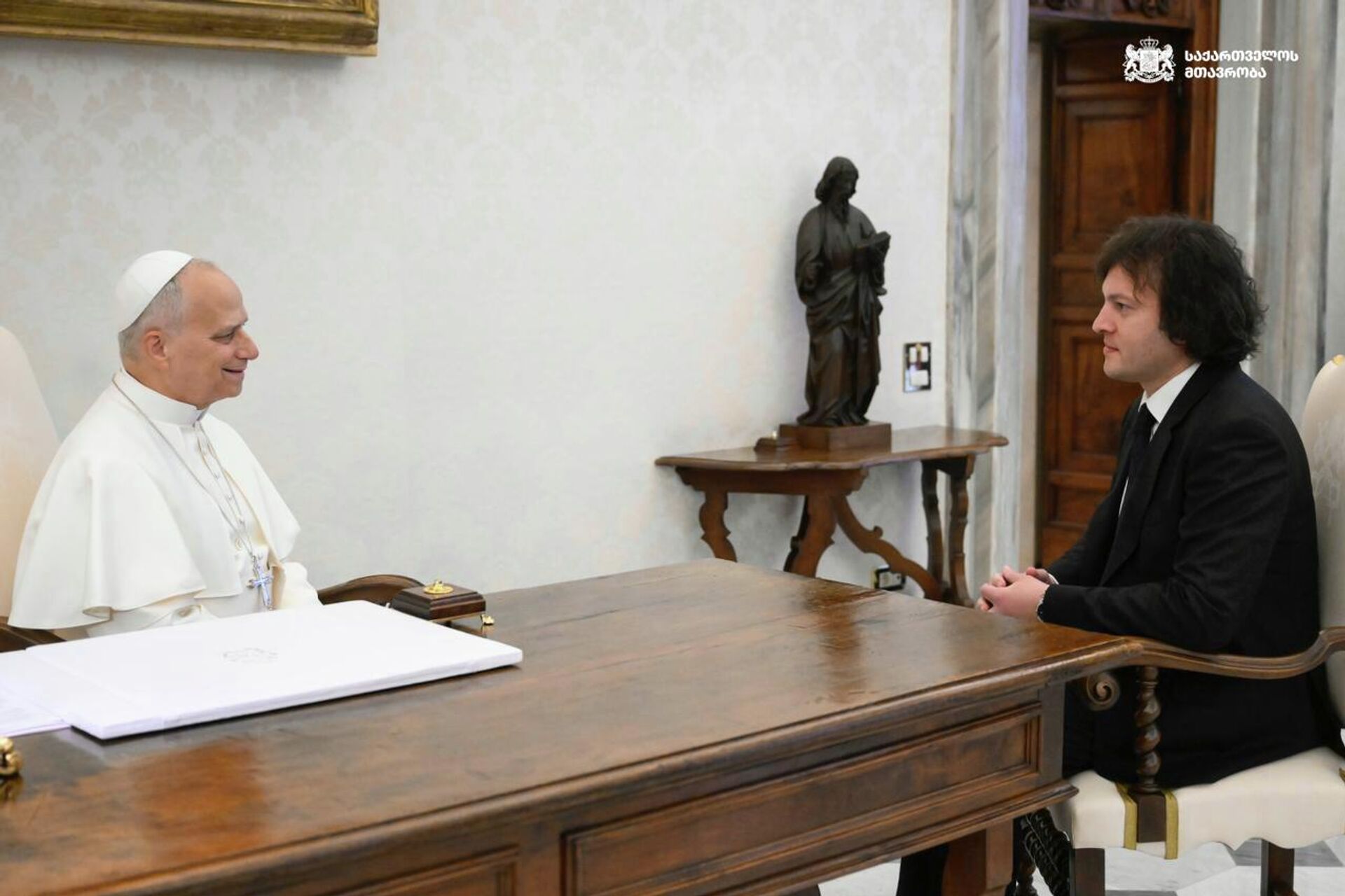 Ираклий Кобахидзе и Папа Римский Лев XIV - Sputnik Грузия, 1920, 24.11.2025