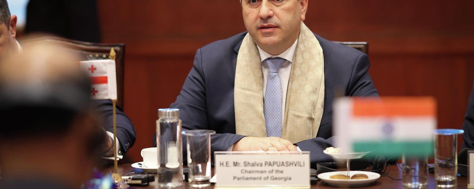 Встреча спикера парламента Грузии Шалва Папуашвили с главой МИД Индии Субраманьямом Джайшанкаром - Sputnik Грузия, 1920, 03.12.2025