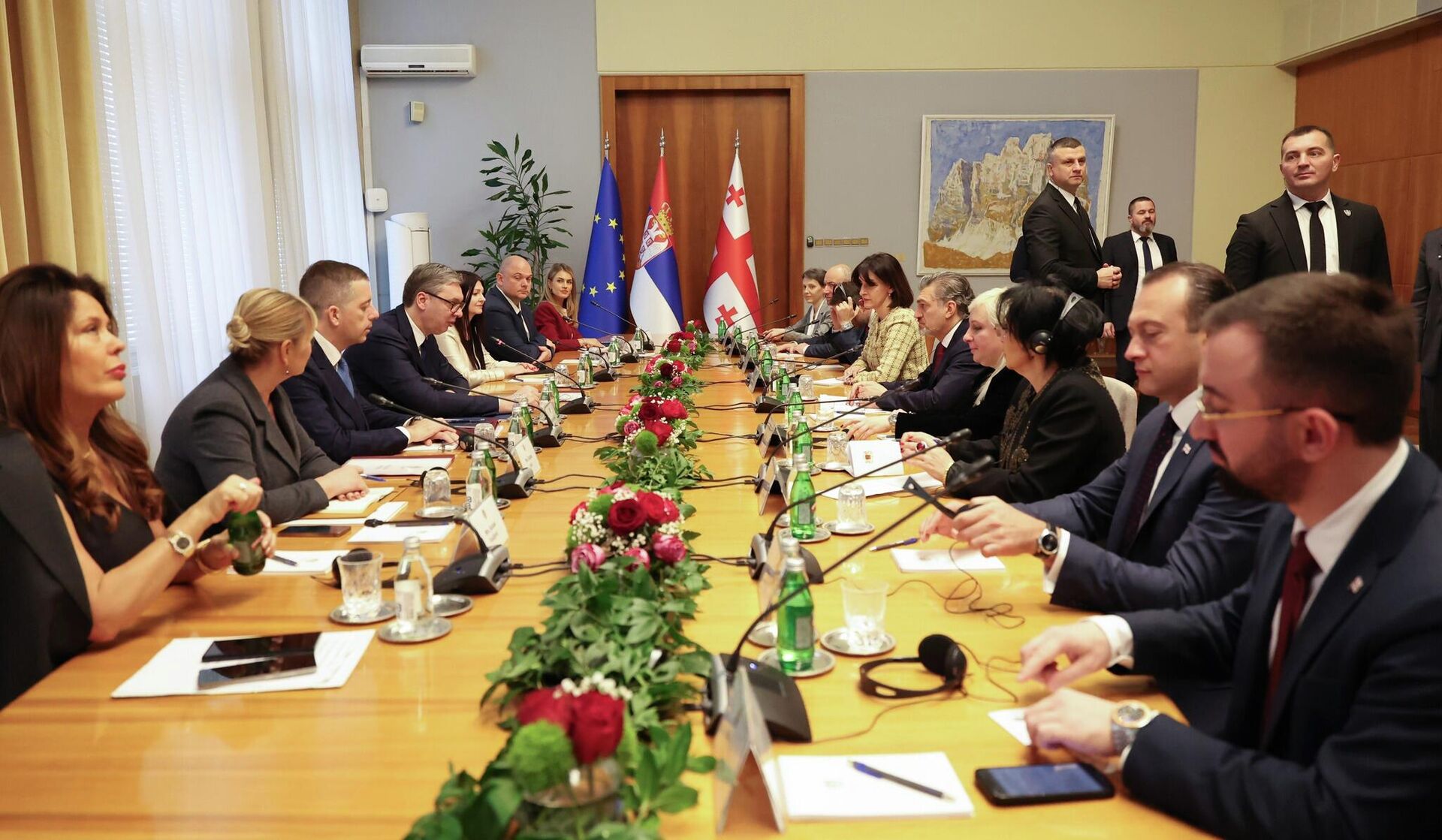 Переговоры делегаций Грузии и Сербии в Белграде - Sputnik Грузия, 1920, 18.12.2025