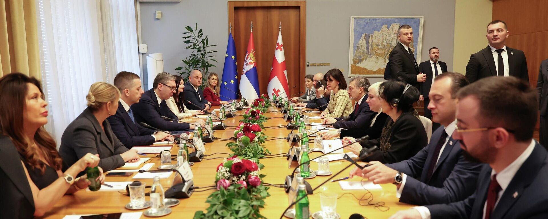 Переговоры делегаций Грузии и Сербии в Белграде - Sputnik Грузия, 1920, 22.12.2025