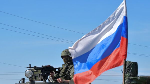 Блокпост ВС РФ в Харьковской области - Sputnik Грузия