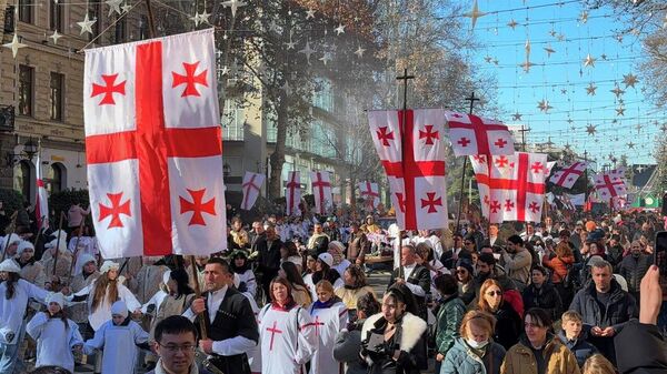 Рождественское шествие “Алило”: традиция, которой сотни лет – видео
 - Sputnik Грузия