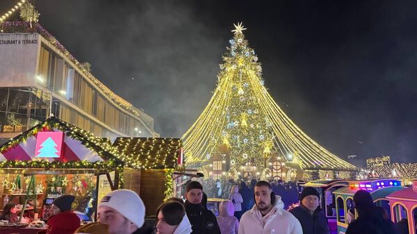 Новогодняя деревня в центре столицы Грузии на площади Республики - Sputnik საქართველო