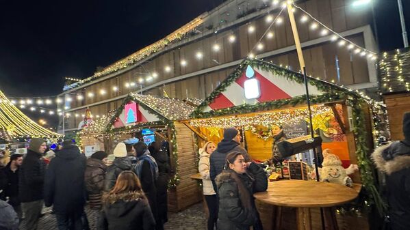 სადღესასწაულო დღეებში „საახალწლო სოფელი"  ბედნიერი და მხიარული ვიზიტორებით იყო სავსე.  - Sputnik საქართველო