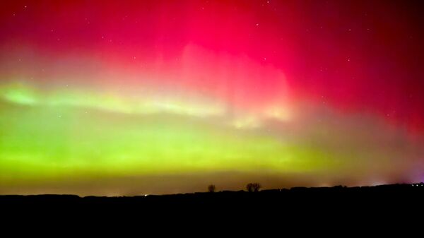 Северное сияние над Саксонией-Анхальт, Германия - Sputnik Грузия