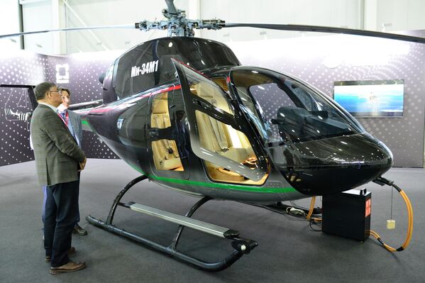 Mi-34M1 მრავალფუნქციური ვერტმფრენი NAIS-2026 გამოფენაზე - Sputnik საქართველო