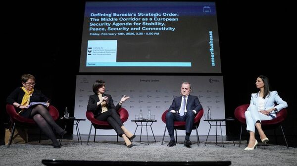 Министр иностранных дел Грузии Мака Бочоришвили на одной из панелей Мюнхенской конференции - Sputnik Грузия