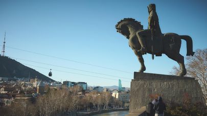 Солнечный февраль в Тбилиси