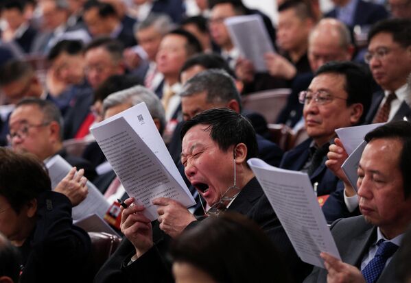 დელეგატები პეკინში, ეროვნული სახალხო კონგრესის სხდომის გახსნაზე. - Sputnik საქართველო