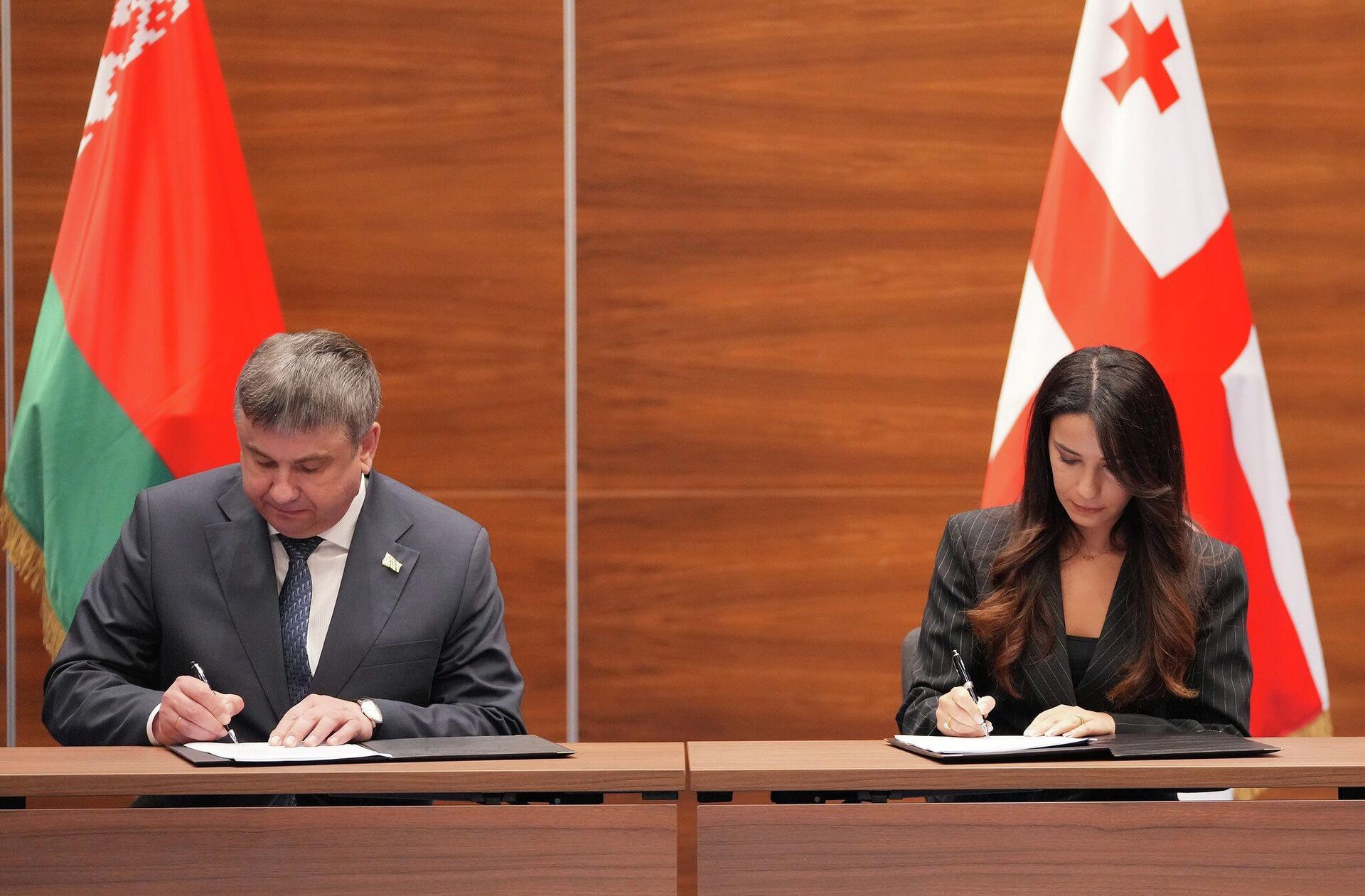 Заседание грузино-белорусской межправительственной комиссии по экономическому сотрудничеству - Sputnik Грузия, 1920, 17.03.2026