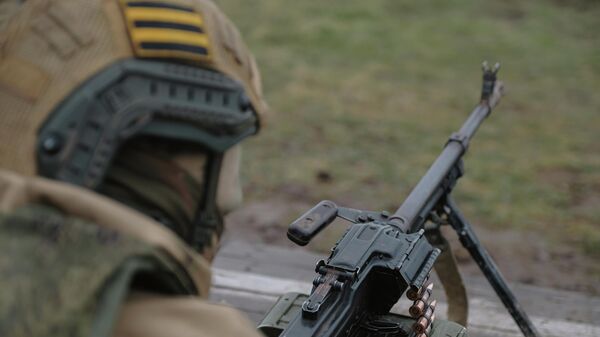 Тренировка группировки войск Днепр в Запорожской области - Sputnik Грузия