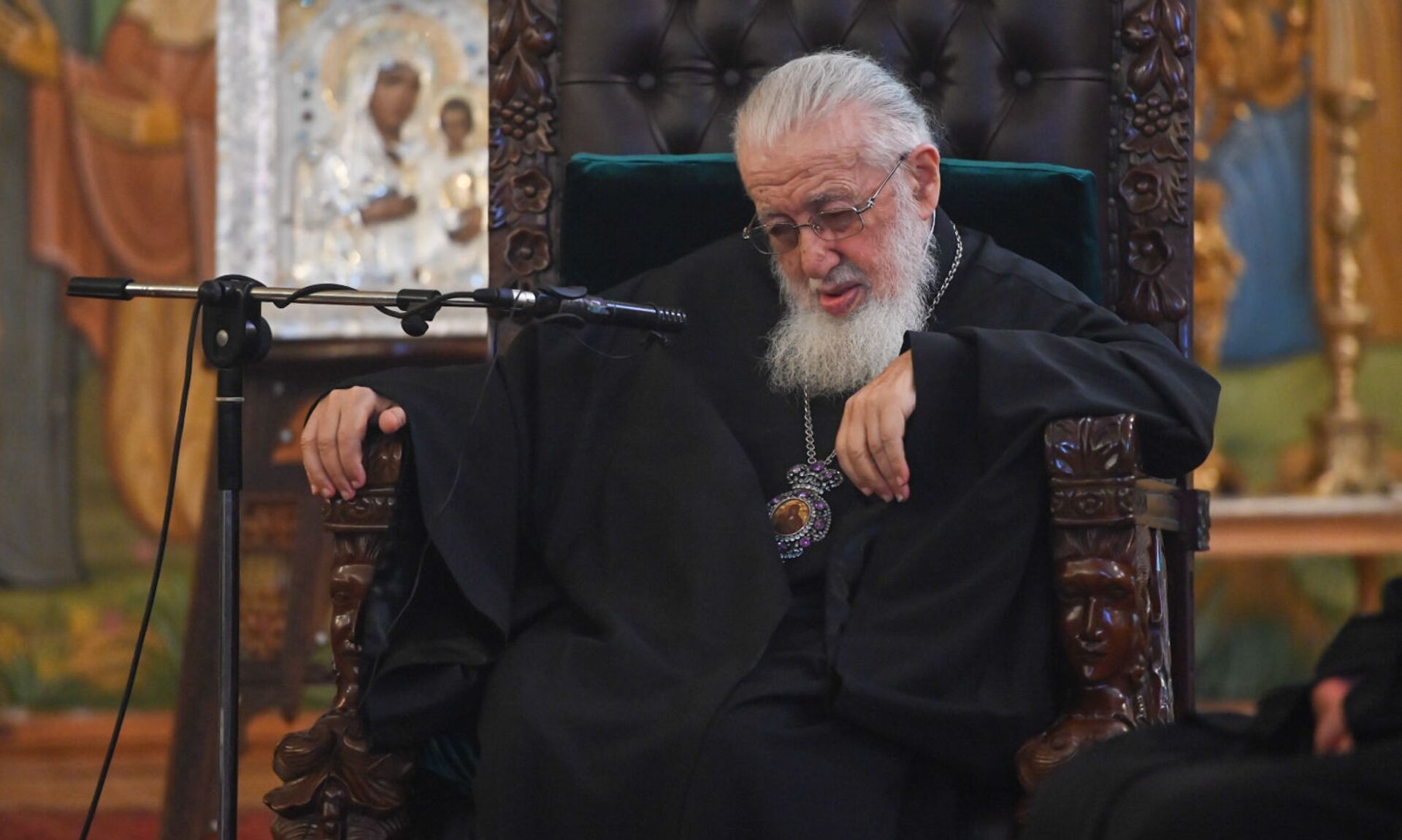 Глава Грузинской православной церкви, Католикос - Патриарх Всея Грузии Илья Второй - Sputnik საქართველო, 1920, 22.03.2026