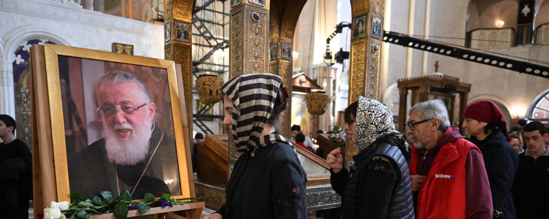 Траурная церемония прощания с Католикосом-Патриархом Всея Грузии Илией Вторым в соборе Самеба - Sputnik Грузия, 1920, 20.03.2026