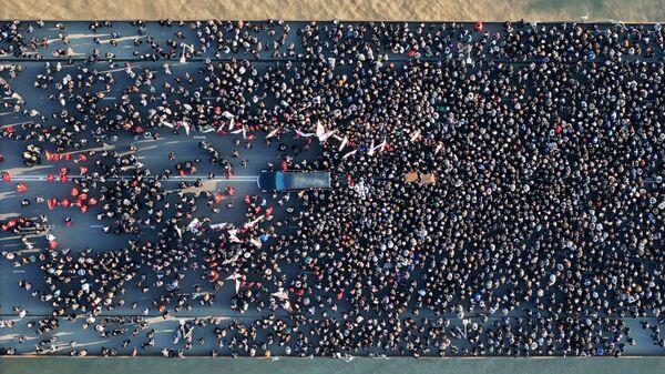 Траурная церемония прощания с Католикосом-Патриархом Всея Грузии Илией Вторым в соборе Самеба - Sputnik Грузия