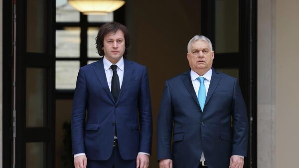 Визит премьер-министра Грузии Ираклия Кобахидзе в Будапешт и встреча с премьер-министром Венгрии Виктором Орбаном  - Sputnik Грузия