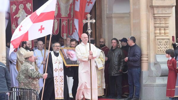 Похороны Католикоса-Патриарха всея Грузии Илии Второго 22 марта 2026 года - Sputnik Грузия
