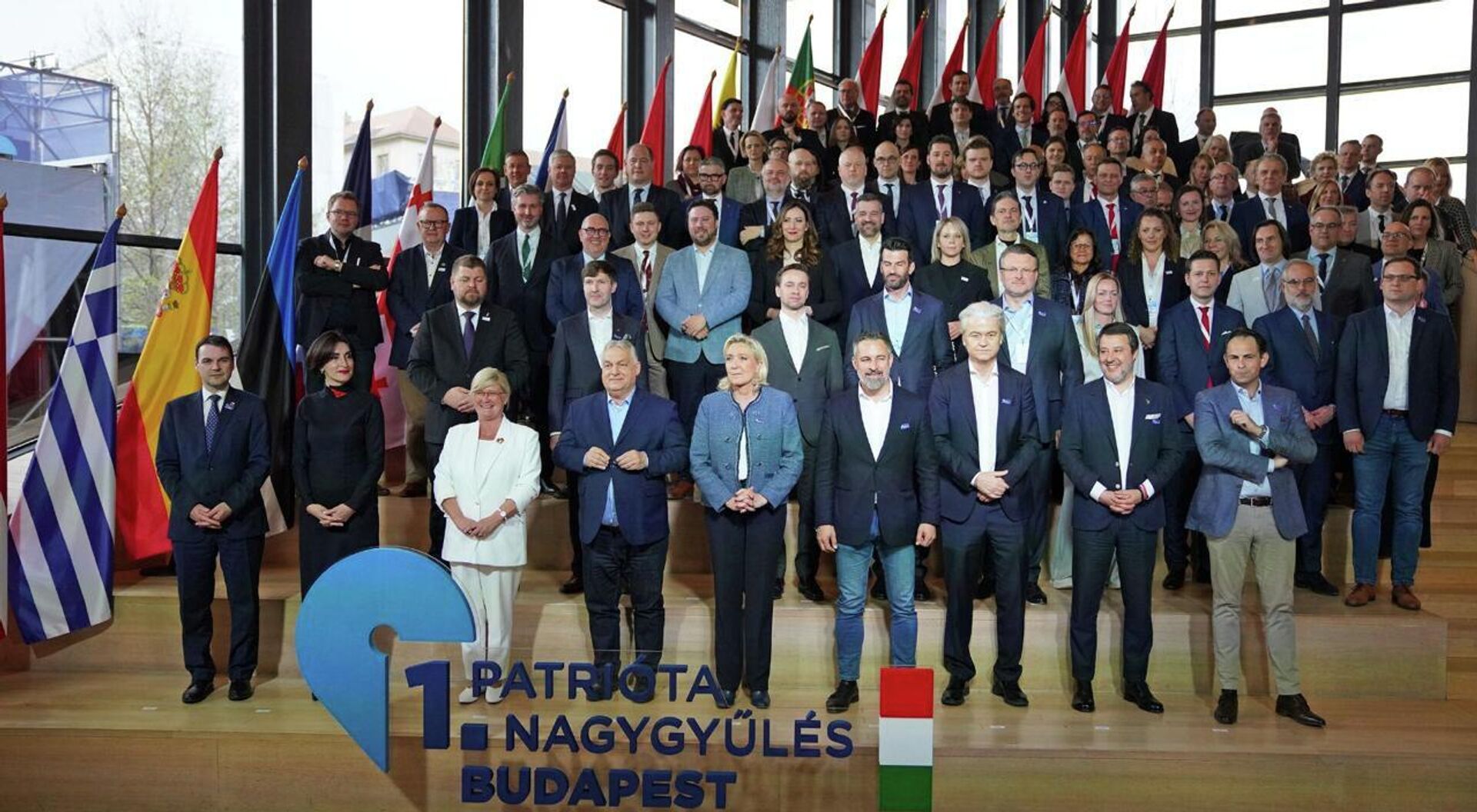 Министр иностранных дел Грузии Мака Бочоришвили на ассамблее в рамках формата Patriots for Europe 23 марта 2026 года в Будапеште - Sputnik Грузия, 1920, 24.03.2026