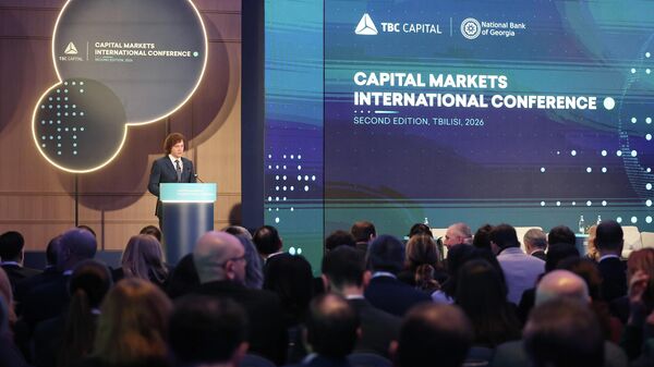 Премьер-министр Грузия выступает на Международной конференции по рынкам капитала в Грузии - Sputnik Грузия