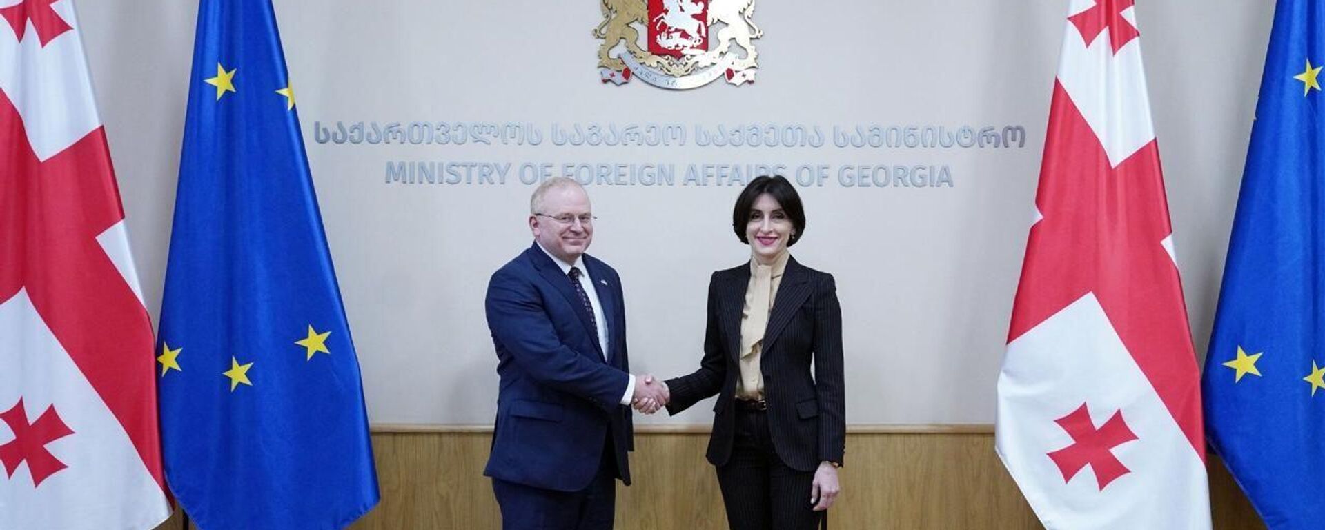 Глава МИД Грузии и представитель США - Sputnik Грузия, 1920, 27.03.2026