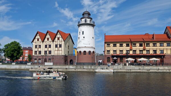 Вид на городской квартал Рыбная деревня в Калининграде  - Sputnik Грузия