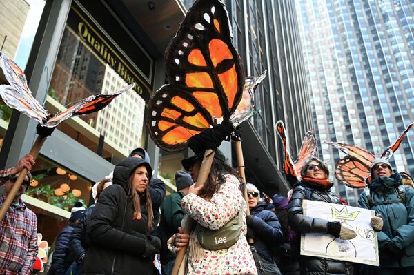 Протесты в Нью-Йорке. - Sputnik Грузия