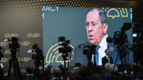 Министр иностранных дел РФ Сергей Лавров на Анталийском дипломатическом форуме - Sputnik Грузия