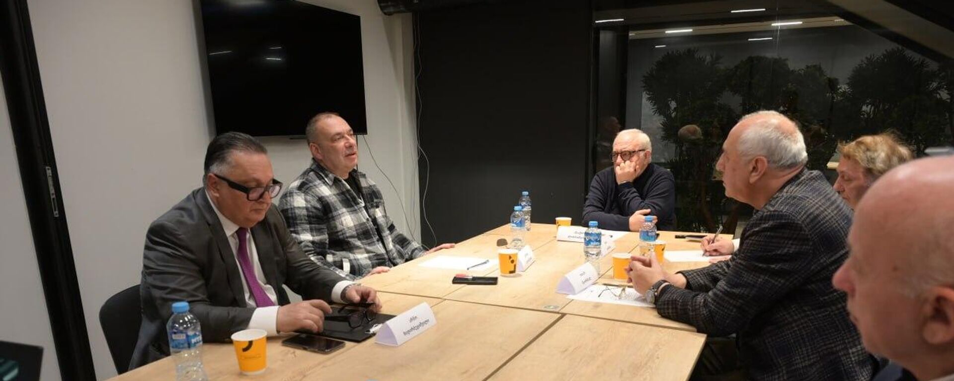 Круглый стол экспертов и политологов, организованный газетой Свободная Грузия - Sputnik Грузия, 1920, 24.04.2026