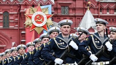 Парад в честь Дня Победы на Красной площади в Москве
